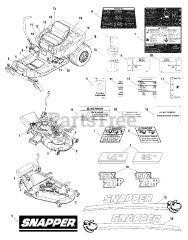 Snapper 150Z (ZT 2042 BVE) (2690645-00) - Snapper 42" Zero-Turn Mower, 20hp