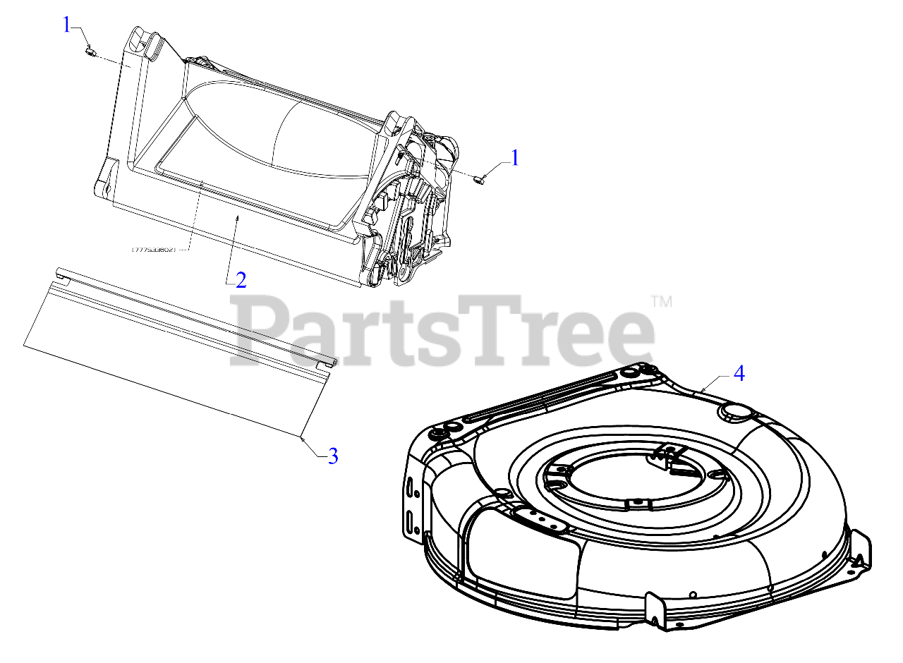 Bolens 11A-B0BL765 - Bolens Walk-Behind Mower (2019) Deck Assembly