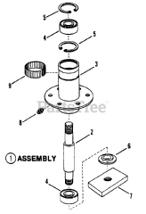 Snapper YT 12D414B (80172) - Snapper 41" Yard Tractor, 12.5hp Spindle Assembly (41" &amp; 48" Outboard)