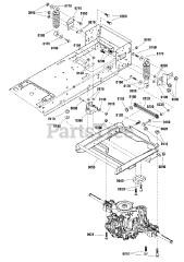 Simplicity 2691368-00 - Simplicity Regent S 48" Lawn Tractor, 25hp Briggs & Stratton Rear Suspension Group