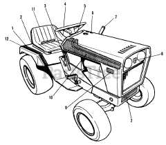 Simplicity 7114 (1690485) - Simplicity 42" Garden Tractor, 14hp