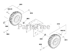 Simplicity M 1227 E (1696235-00) - Simplicity 27" Snow Thrower, 11.5hp Wheels &amp; Tires Group