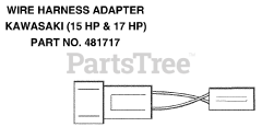 Scag SWZ-17KA - Scag Walk-Behind Mower, 17hp Kawasaki (SN: 8200001 - 8209999) Wire Harness Adapter