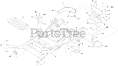 Toro 72947 (6000) - Toro 72" Z Master Zero-Turn Mower, Side-Discharge Deck (SN: 400000000 - 406343040) Frame Assembly