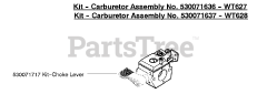 Poulan 31 WG - Poulan String Trimmer (2006-06) Kit - Carburetor Assembly