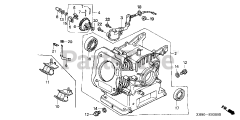 Honda GX160 K1 QX (GC02) - Honda Engine, Made in Japan (SN: GC02-2000001 - GC02-8669999) CYLINDER