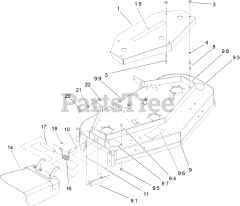 Toro 30140 - Toro 48" ProLine Walk-Behind Mower, T-Bar, Gear Drive, 15hp (SN: 250000001 - 250999999) (2005) Deck Assembly