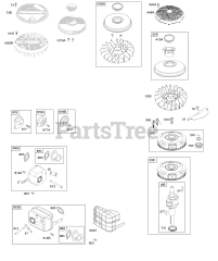 Briggs & Stratton 31N707-3374-G5 - Briggs & Stratton Vertical Engine Exhaust, Flywheel
