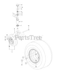Husqvarna RZ 4622 (967009806) - Husqvarna 46" Zero-Turn Mower (2014-04) WHEELS &amp; TIRES
