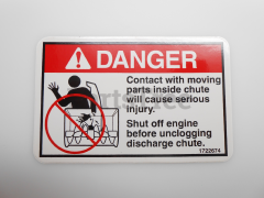 Simplicity 1656950 Chute Danger Decal