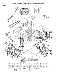 Poulan 418144 - Poulan Lawn Tractor (2006-12)