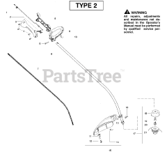 Weed Eater XT 260 - Weed Eater String Trimmer, Type 2 Engine Type 2