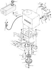 Murray 405003x52A - Murray 40" Lawn Tractor (2002) Engine Mount