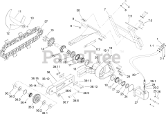 Toro 22465 - Toro Trencher for Dingo TX 413 Compact Utility Loader (SN: 240000001 - 240999999) (2004) Trencher Head Assembly
