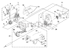 Homelite B 25 C (UT-20768) - Homelite String Trimmer Ignition - Rotor - Starter