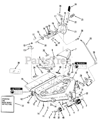 Toro 35-37SL01 - Toro 37" Side-Discharge Mower Deck for 200 Series (1989)