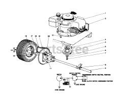 Toro 56015 - Toro 25" Standard Rear-Engine Riding Mower (SN: 003000001 - 003999999) (1973)