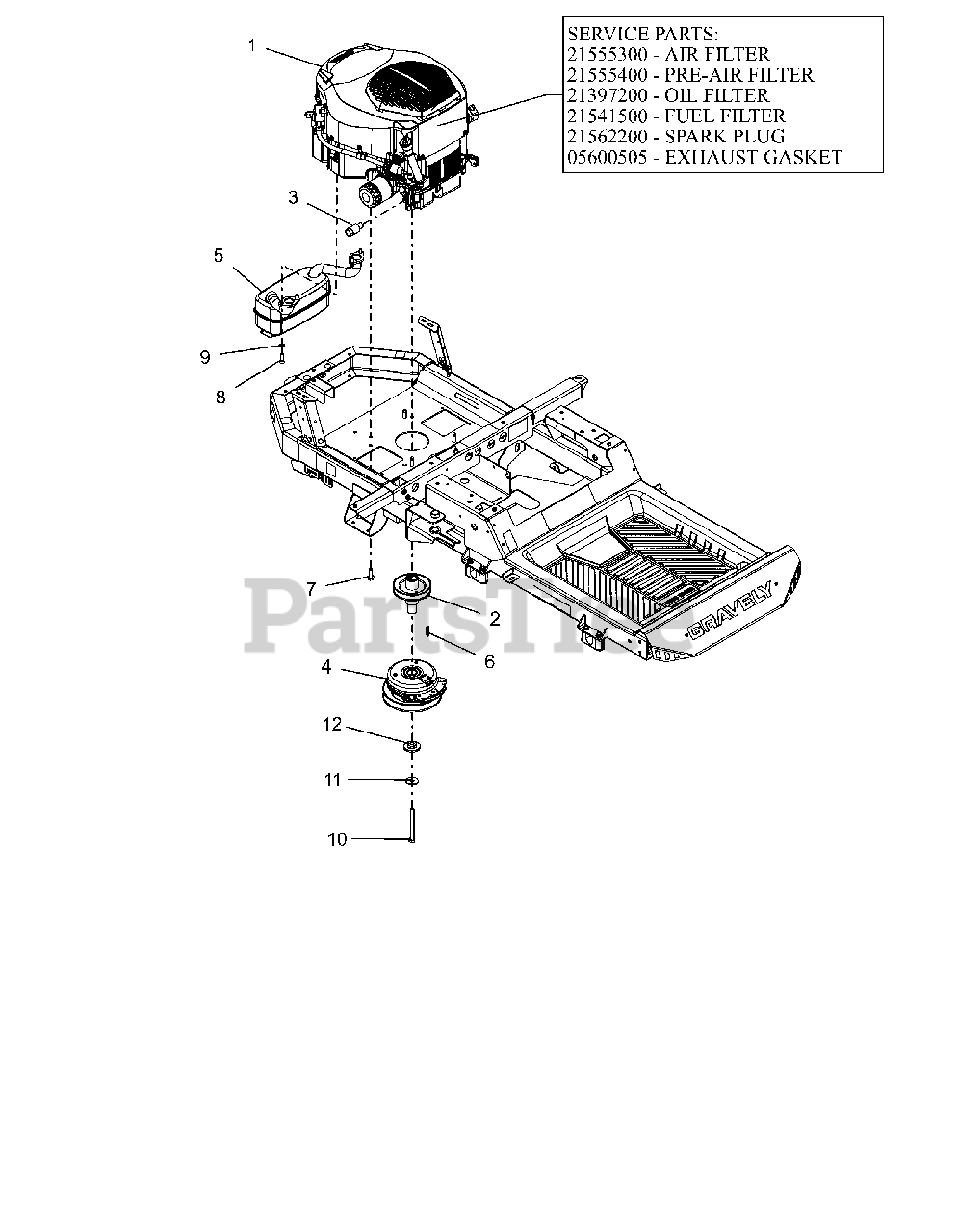 Gravely 915174 (ZTX 52) - Gravely 52