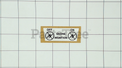 Snapper 7012644YP Decal Ignition
