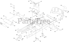 Toro 74778 (MX 5075) - Toro 50" TimeCutter Zero-Turn Mower (SN: 404314200 - 999999999) Frame Assembly
