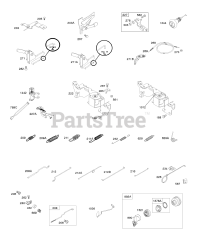 Briggs & Stratton 356447-0075-G1 - Briggs & Stratton Horizontal Engine Controls, Governor Spring