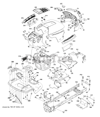 Husqvarna YTH 26V54 (960480011-00) - Husqvarna 54" Yard Tractor (2010-12) CHASSIS / FRAME