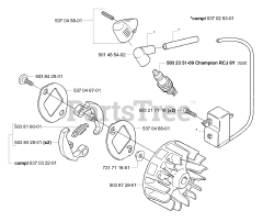 Husqvarna 325 EX - Husqvarna Handheld Edger, E-TECH 2 (2001-01) Ignition/Flywheel/Clutch