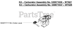 Weed Eater 31 WG - Weed Eater Weed 'n Go String Trimmer Kit - Carburetor Assembly