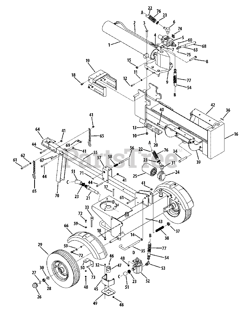 Yard Machines 24BF550B029 Yard Machines Log Splitter (2008) (Home