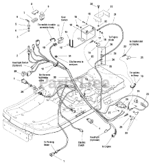 Snapper 150Z (CSC 18533) (7800392) - Snapper 33" Zero-Turn Mower, 18.5hp Electrical Group (7501731)