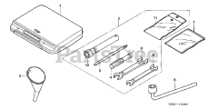 Honda H5518 NA2/D (TZAC) - Honda Multi-Purpose Tractor, Made in Japan (SN: TZAC-3500001 - TZAC-3599999) TOOLS