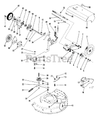 Ariens 911018 (LM 21 S) - Ariens 21" Self-Propelled Walk-Behind Mower, 4hp Sachs (SN: 000101 & Above) Friction Wheel Drive