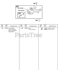Briggs & Stratton 187437-0113-E1 - Briggs & Stratton Horizontal Engine CONTROLS