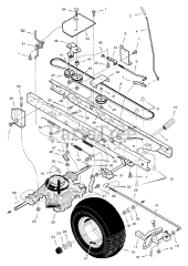 Briggs & Stratton 465605x48A - Briggs & Stratton 46" Lawn Tractor (2003) (Mills) Drive Assembly