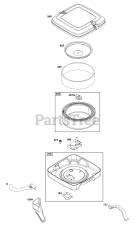 Briggs & Stratton 356447-0668-B5 - Briggs & Stratton Horizontal Engine Air Cleaner Group