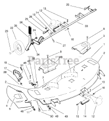 Toro 78345 - Toro 42" Side-Discharge Mower Deck for 300 Series GT Tractors (SN: 270000001 - 270999999) (2007)