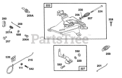 Briggs & Stratton 402445-1208-01 - Briggs & Stratton Horizontal Engine Control Bracket