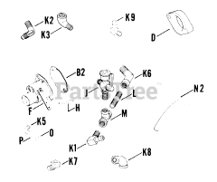 Kohler K241-46720 - Kohler K-Series Engine, Made for John Deere, 10hp, 7.5kW Carburetor (Cont.) 0209005361