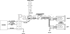 Ariens 921051 - Ariens Platinum 30" SHO Snow Blower, Ariens AX 414cc engine (SN: 180000 & Above) Wiring Diagram - Non EFI