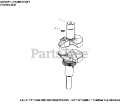 Kohler ECV940-3020 - Kohler Command PRO EFI Engine, Made for Konig Industries, 33hp 01 CrankShaft