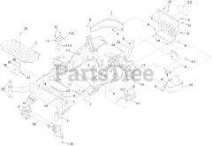 Toro 74925 TE (6000) - Toro 152cm Z Master Zero-Turn Mower, Side-Discharge Deck (SN: 404320000 - 999999999) Main Frame Assembly