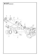 Husqvarna 970505201 - Husqvarna Engine (2021-01) PISTON &amp; CRANKSHAFT