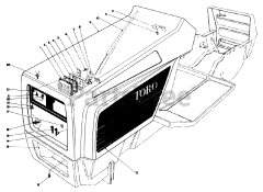 Toro 57357 (11-44) - Toro Lawn Tractor (SN: 003000001 - 003999999) (1983)