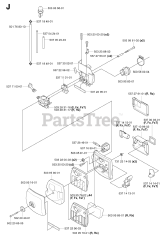 Husqvarna 343 R - Husqvarna String Trimmer (SN: 20031800001 - 20043100000) CARBURETOR &amp; AIR FILTER