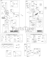 Briggs & Stratton 280J07-0115-E2 - Briggs & Stratton Vertical Engine Carburetor, Fuel Supply, Kit - Carburetor Overhaul