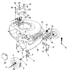 MTD 120-874R - MTD Walk-Behind Mower (1990)