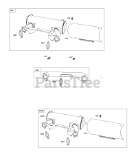 Briggs & Stratton 541477-1118-B1 - Briggs & Stratton Horizontal Engine Exhaust System