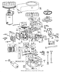 Toro 56100 (732) - Toro Sportsman Rear-Engine Riding Mower (SN: 002000001 - 002999999) (1972) Engine Briggs  Stratton Model No. 170705-1164 Electric Start