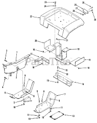 Toro A1-184801 (GT-1848) - Toro Garden Tractor (1982) Sheet Metal And Covers 3