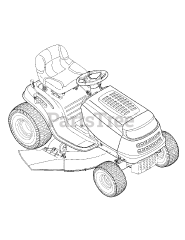 Huskee 13AJ795G730 - Huskee Lawn Tractor (2006) (Tractor Supply)